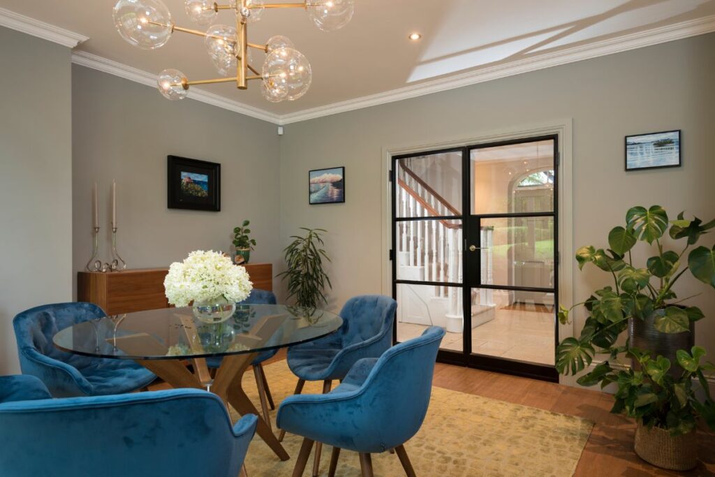 origin internal french doors in a living room