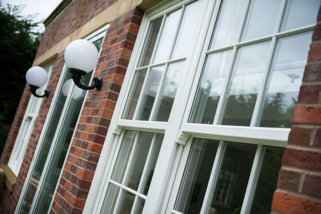 Bygone Melody sliding sash windows on a traditional property