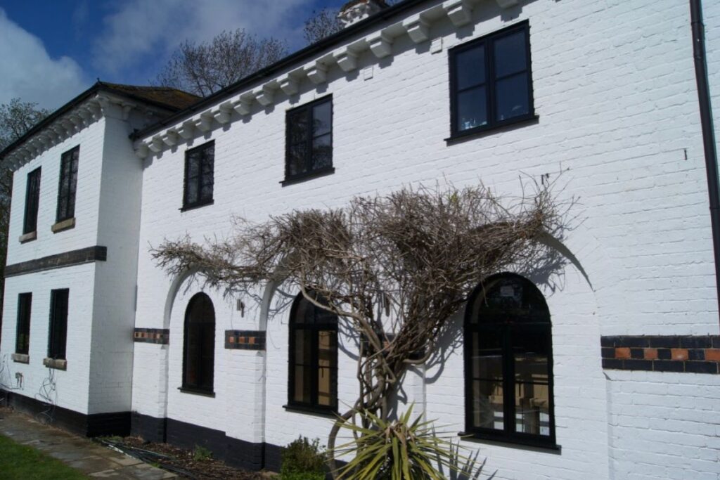 Original Crittall steel-look windows on a period home